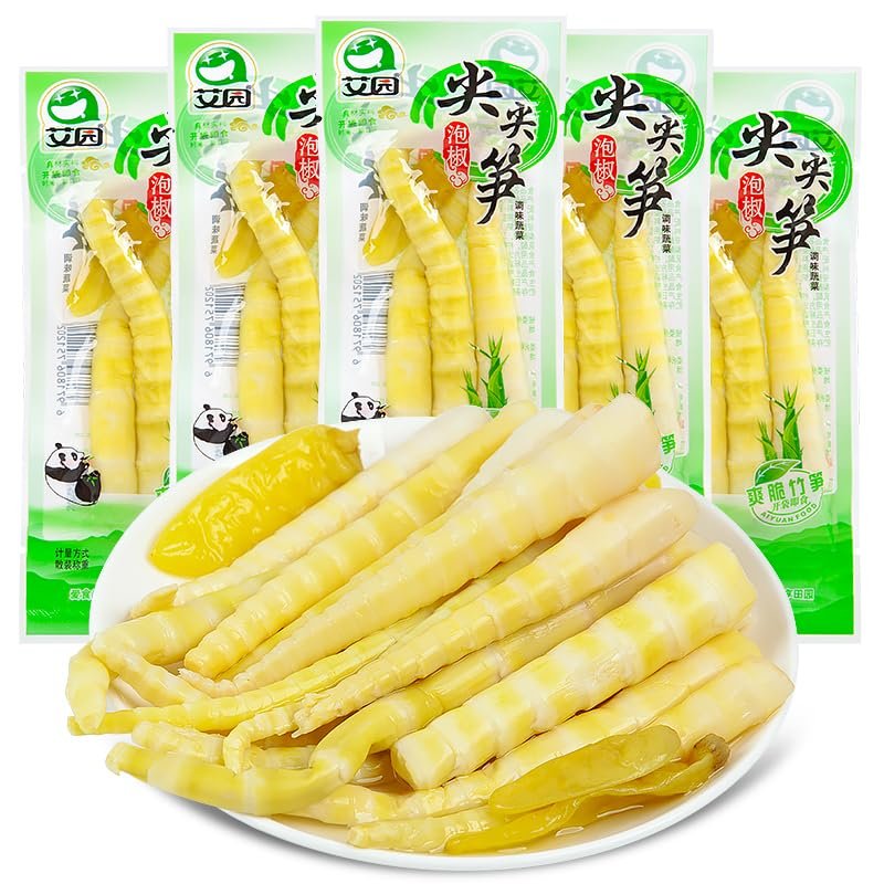 Hot and Spicy Crunchy Tender Kelp Knot,Ready-to-Eat Seaweed Slice Nori Silk,Pickled Mountain Pepper Crispy Bamboo Shoots,Spicy Strips,instant Kimchi Vegetable,casual Snacks (bamboo shoot tip,1500g)