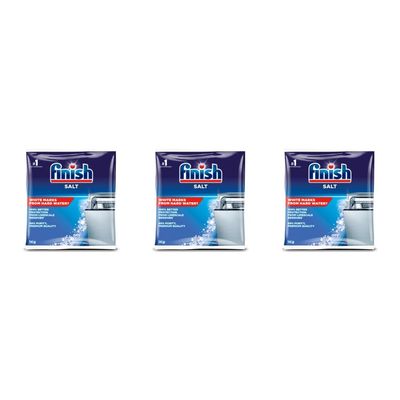 Finish Dishwasher Salt, 1kg, Pack of 3