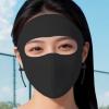 Face Cover for Sun Protection,Cooling Covering Guard Protector - Tanning Bed Face Cover | for Women Men Golf Cycling Bicycles Fishing Sport Tanning Outdoor Beach Summer Black view 3