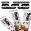 Hustle Creatine Infused Protein Bars, Variety Pack, 18g Protein, 12 Bars view 3
