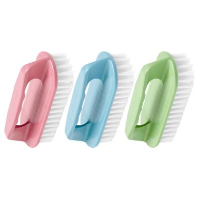 COMPUKAS 3pcs Shoe Cleaning Brushes with Soft Bristles for Shoes and Clothes, Lightweight and Practical Pp Material Scrub Brushes for Home Handwashing, Compact Design with Craftsmanship