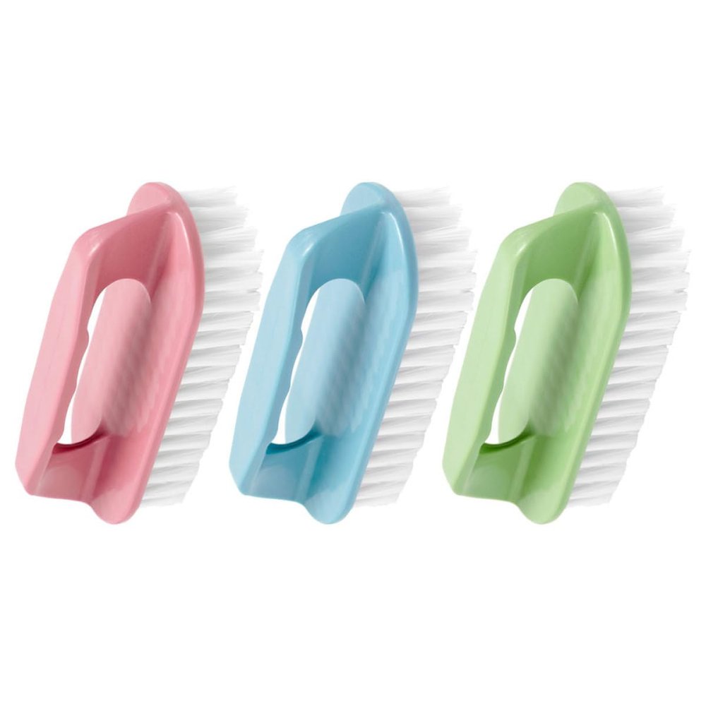COMPUKAS 3pcs Shoe Cleaning Brushes with Soft Bristles for Shoes and Clothes, Lightweight and Practical Pp Material Scrub Brushes for Home Handwashing, Compact Design with Craftsmanship