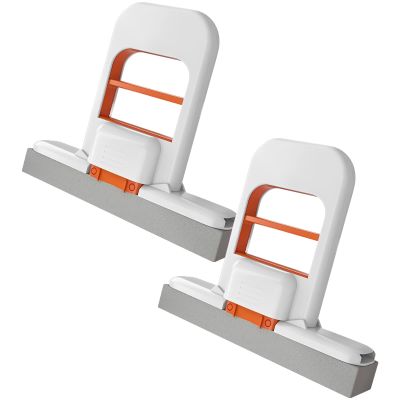 2 Pcs Mini Desktop Cleaning Set, Foldable Long-Lasting Small Lazy Cleaner with Absorbent Sponge, Self-Wringing Tabletop Tool for Kitchen Countertops Coffee Tables