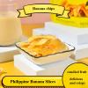 Caramel crisp banana slices, original dried banana chips, instant dried fruit chips, delicious candied fruit, leisure snack food, Dim sum gift bags, sweet snack, Vegan (1 pack,Original flavor) view 2