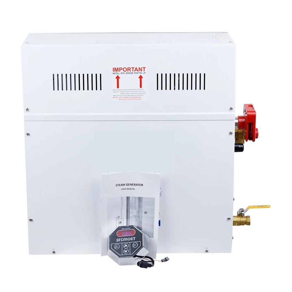 1Steam Generator for Shower 12KW Home Steam Machine Sauna Equipment Bath SPA with Digital Controlle(220V)