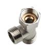 EasyByMall Copper T-Valve G1/2" 3-Way Diverter for Toilet Bidet Sprayer and Shower, 304 Stainless Steel Adapter with Female to Male Thread Connections view 3