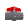 EasyByMall PVC Ball Valve for Water Supply Pipe, Sliding Socket Bond Connector, Red or Gray, Sizes 20mm 25mm 32mm 40mm 50mm view 4