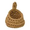 EasyByMall Hanging Wall Basket for Vegetables and Fruits, Handwoven Jute Cotton Rope Storage Organizer, Eco-Friendly Breathable Kitchen Decor view 2