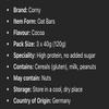 Corny Haferkraft Protein Cocoa Oat Bars 3 x 40g (120g) Oat Cereal Bars with Cocoa Filling, High Protein Snack view 4