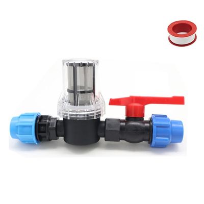 EasyByMall Water Filter with Quick Connector for 20mm 25mm 32mm Plastic Tube, 80 Mesh Stainless Steel Screen for Garden Drip Irrigation System