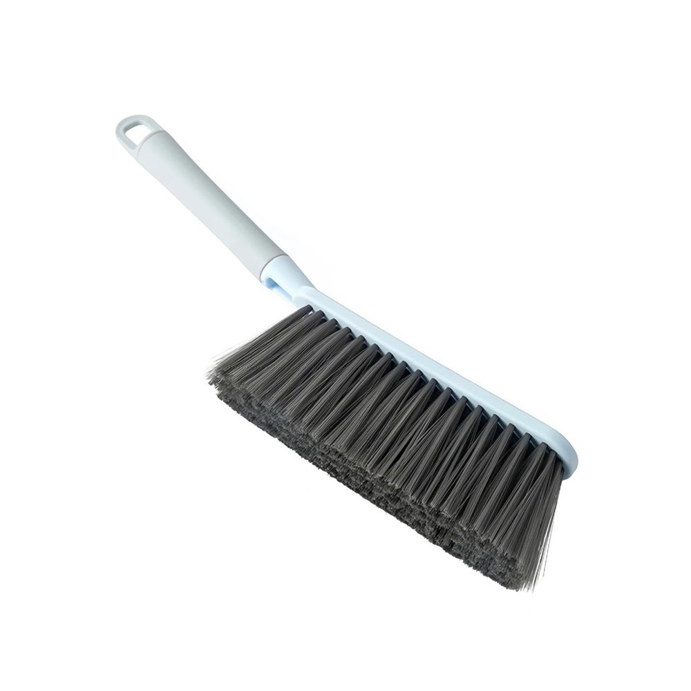 1pc Home Multifunctional Long Handled Soft Bristled Brush, Room Crevice Dust Removal, Small Broom Sweeping Bed(1pc blue)