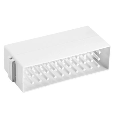 Solinder 30 Holes Nail Drill Bit Box Storage, ABS Material, 30pcs Holes, Professional or Home Use, Clamshell-type Box for Convenient Storage and Prevention of Dirt and Loss, Made