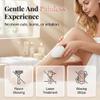 2PCS Ergonomic Hair Removal Tool with Protective Cover, Painless Crystal Hair Eraser, Effective Nano Glass Hair Removal Device and Skin Exfoliation for Legs Back Arms view 3
