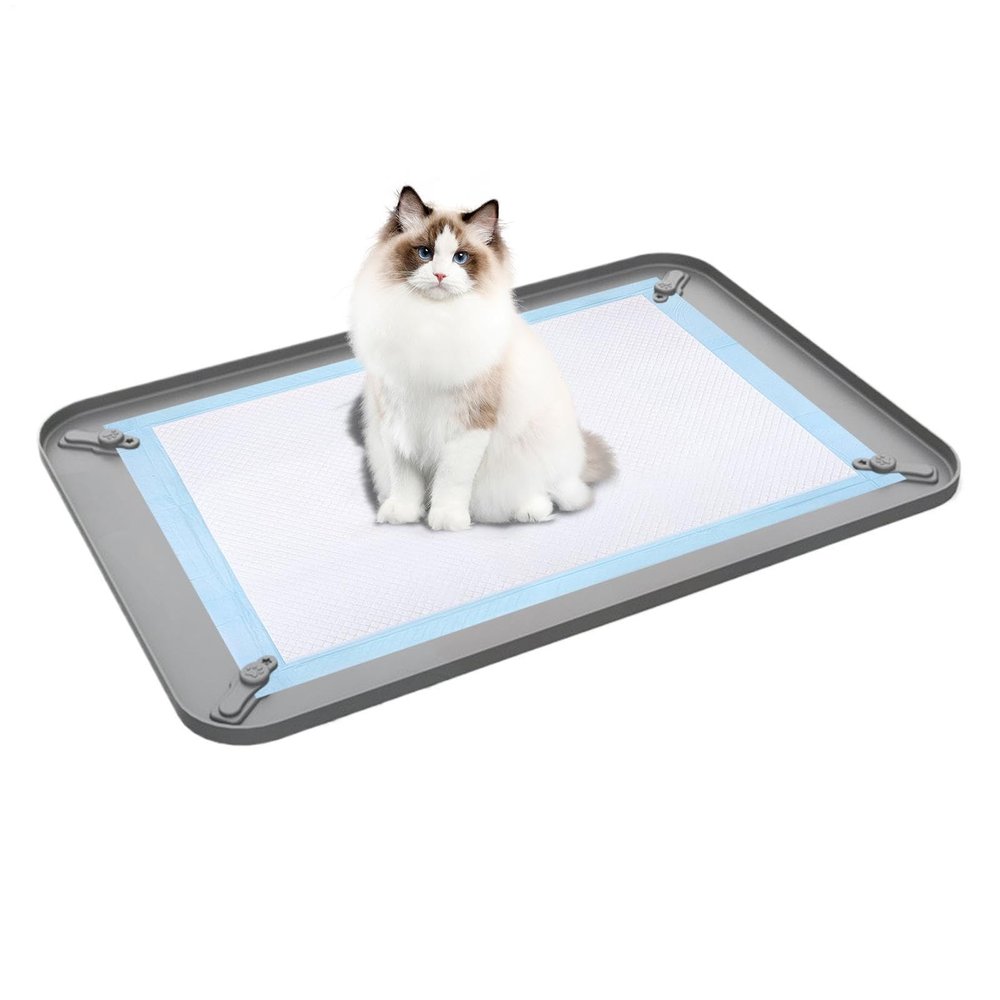 Dog Indoor Potty High Edge Silicone Spillproof Non-Slip