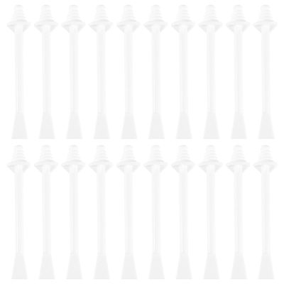 Abaodam 20pcs Disposable Nose Wax Sticks for Painless Nose Hair Removal Lightweight Plastic Waxing Applicators for Nostril Hair Removal Suitable for Men and Women