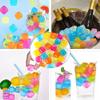 24 Pack Reusable Plastic Ices Cubes For Drinks Like Whiskey,Wine,Vodka or Beer,Filled With Keep Drink Your Col Pure Water,to view 2