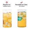 24 Pack Reusable Plastic Ices Cubes For Drinks Like Whiskey,Wine,Vodka or Beer,Filled With Keep Drink Your Col Pure Water,to view 3