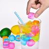 24 Pack Reusable Plastic Ices Cubes For Drinks Like Whiskey,Wine,Vodka or Beer,Filled With Keep Drink Your Col Pure Water,to view 4