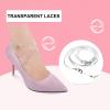 DRESSOOS 1 Pair Tpu Shoelaces for High Heels and Strapless Shoes Elastic Invisible Shoe Straps Comfortable and Sturdy view 3