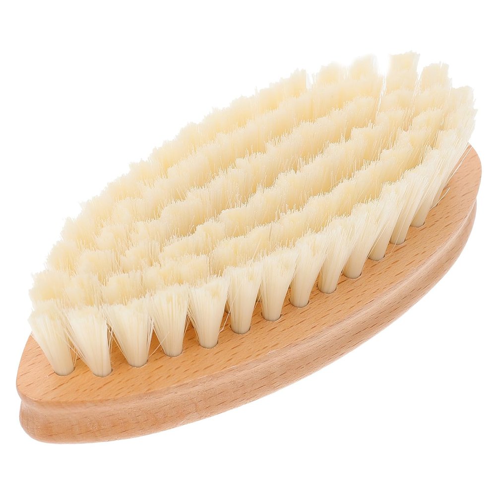 WESIEVYA Multipurpose Laundry Brush for Cleaning Clothes and Bathtub with Soft Bristles and Long Handle, Portable Plastic Cleaning Tool for Daily Life and Home Use, Yellow