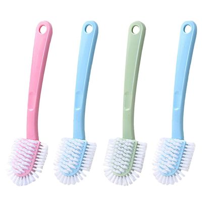 4pcs Plastic Shoe Cleaning Brush Long Handle Hanging Ring