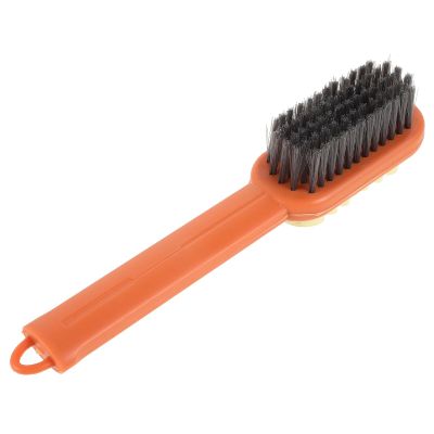 Abaodam Multifunctional Bristles Shoe Silicone with on Brush Cleaning Soft and Comfortable for Abs Grip, Gentle Orange Colour Shoes and Clothes, for Bathroom