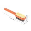 Abaodam Multifunctional Bristles Shoe Silicone with on Brush Cleaning Soft and Comfortable for Abs Grip, Gentle Orange Colour Shoes and Clothes, for Bathroom view 2