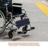 WESIEVYA Wheelchair Calf Strap Adjustable Leg Rest Holder with Soft Oxford Cloth, Medium Size 42X22Cm, Suitable for Seniors and Adults Using Wheelchairs in Daily Mobility view 3