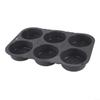 Silicone Hamburger Bun, 6-Cavity Non-Stick Baking Tray for Homemade Burger Buns, Flexible Bakeware with Even Heat Distribution, Dishwasher Safe view 2