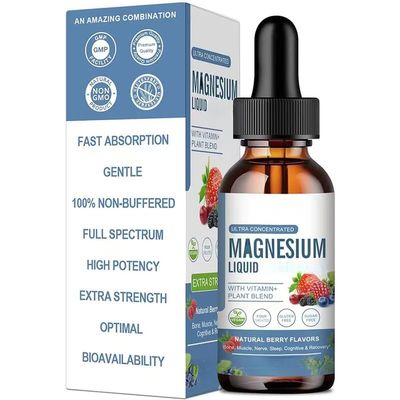 Magnesium - for Relaxation Support, Gentle Absorption- Mood & Nerve Support-Sugar Free-Vegan-Non-GMO