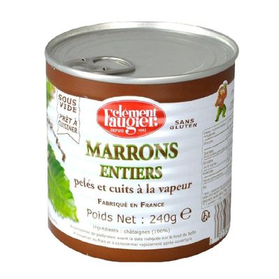 Clement Faugier Whole peeled chestnuts 240g - Pack of 6