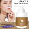 100 g Facial Hair Removal Cream, Coconut Oil Facial Depilatory Cream, Gentle Depilatory Cream for Upper Lip & Chin, Coconut Hair Removal Cream,Moisturizing & Soothing Facial Hair Remover for Women (2) view 2