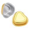 ABOOFAN Metal Melting Wax Bowls Thin Application Feature 5pcs Heart Shape Golden Colour for Hair Removal Suitable for Body Parts Wax Warmer Use view 1