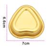 ABOOFAN Metal Melting Wax Bowls Thin Application Feature 5pcs Heart Shape Golden Colour for Hair Removal Suitable for Body Parts Wax Warmer Use view 2