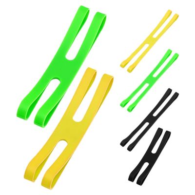 MALUGOGO Silicone Elastic Straps Portable and High Durability Bands 6pcs H-Shaped for Lunch Box Fixing Assorted Colour Silicone Lunch Box Fixing Suitable for Indoor and Outdoor Storage