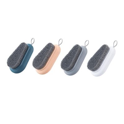 4pcs Abs Cleaning Brush Portable Hanging Style for Laundry Shoes