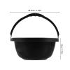GOOHOCHY Portable Commode Toilet for Disabled and Elderly with Ergonomic Comfort and Sturdy Support, Black Plastic Bedside Mobile Toilet for Home Use, Humanized Shape Suitable for Seniors view 2