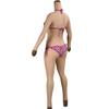 Oil-Free Silicone Body Suit Breastplate for Crossdresser with Insert and Pee Function, Realistic Chest Plate Bodysuit view 1