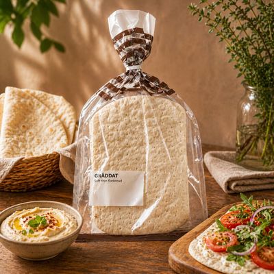 Fakhri Soft Thin Flatbread Frozen 240g Ready to Heat Bread Ideal for Wraps Meals Use