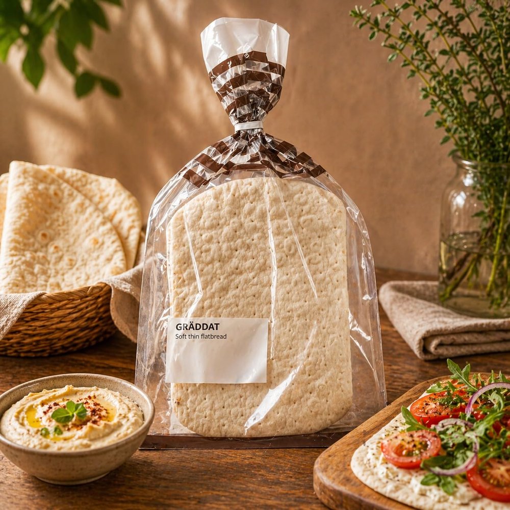 Fakhri Soft Thin Flatbread Frozen 240g Ready to Heat Bread Ideal for Wraps Meals Use