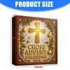 Daily Scripture Advent Calendars Feature 24 Miniature Crosses Charm for Family Devotion and Festival Decors Acrylic Crosses Ornament Advent view 4