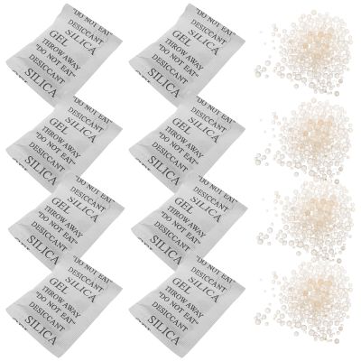 Hemobllo Silica Gel Packets with Design and 5 Gram Moisture Absorber Bags 50pcs for Electronics and Clothing Storage
