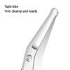 ZJchao Stainless Steel Small Grooming Scissors Nose Hair Trimmer Eyebrow Facial Ear Hair Cutter with Rounded Tip for Safe Precise Trimming (Silver) view 4
