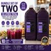 Blackcurrant Squash No Added Sugar Concentrated Fruit Drink Cordial Diluting Juice for Home, Office & Catering Large Bottle Drink Mix for Everyday Refreshment (2 x 5 Litre) view 2