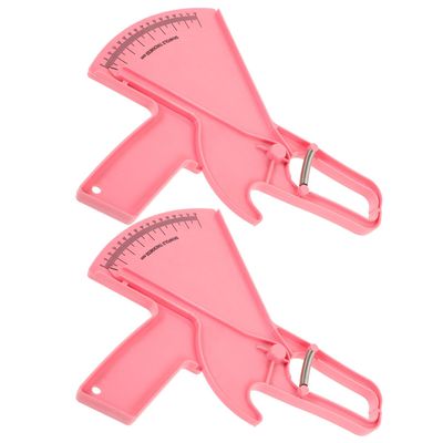 COMPUKAS 2pcs Body Fat Measurement Caliper with Ergonomic Grip, Plastic Body Fat Measuring Device for Gym and Fitness Use, Accurate Skinfold Measurement Tool to Monitor Progress