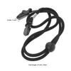 Holibanna 4pcs Adjustable Elastic Hat Chin Cord Clips with Removable Windproof Straps, Polyester Material for Skiing and Travel Outdoor Activities view 2