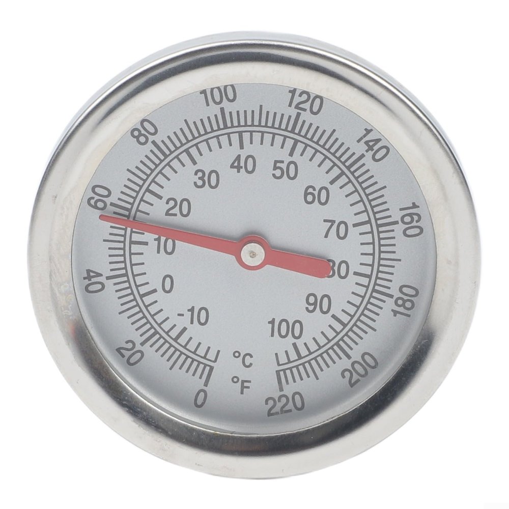Compost Thermometer with 50 cm Stainless Steel Probe, Dual-Scale (-10100C / 0220F), Sealed Moisture-Resistant Design for Garden Composting Monitoring