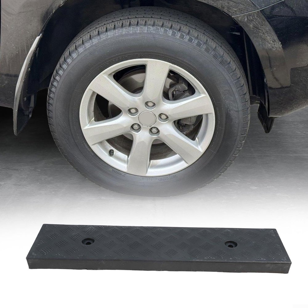 Rubber Curb Ramp for Driveway 30mm Height, Non-Slip Plastic Threshold Ramp for Wheelchair, Car Ramp for Low Ground Clearance, Pavement Ramp for Scooters and Bikes, Garage(Yellow)