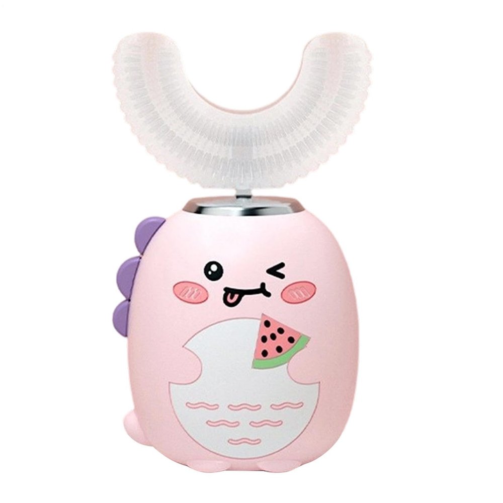 120 Second Timer Care Device U Shaped Waterproof Cleaning Tool, 3 Modes Brushing System, Soft Silicone Head Design, Full Mouth Coverage Feature | Gentle Gum Protection Ages 2-6 Boys