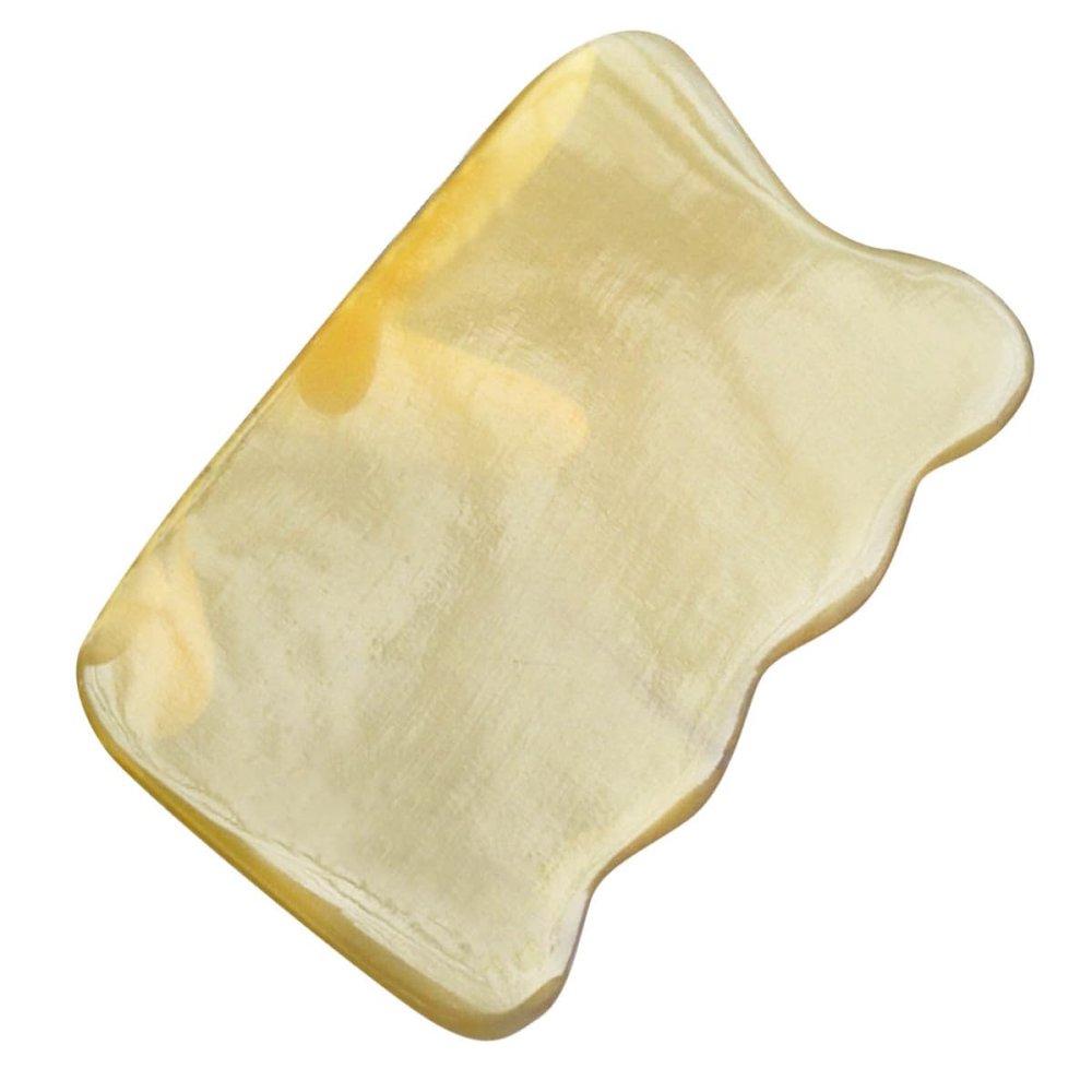 BIUDECO Natural Jade Gua Sha Scraping Board Ergonomically Designed Face and Body Massager for Personal Care